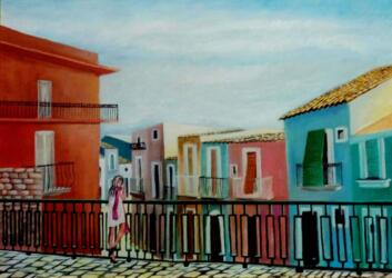 Balconata-acrilico su tela-70x50