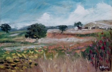 Il carrubbo- acrilico su tela- 40x30