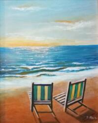 Bagnasciuga - acrilico su tela- 40x50