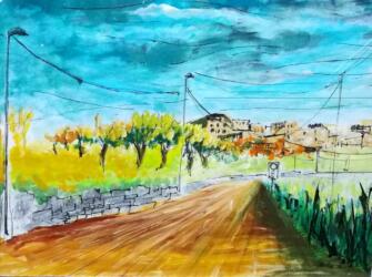 Periferia di Comiso- tecnica mista- 40x30