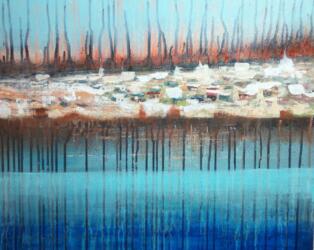 Riccio di mare-Acrilico su mdf-40x50